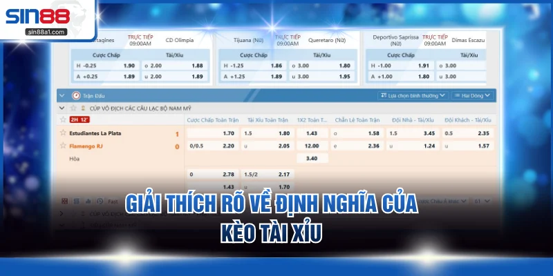 Giải thích rõ về định nghĩa của kèo tài xỉu